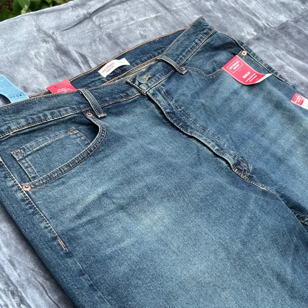 Signature by Levi Strauss Regular Fit Straight Leg Jeans Blue 40x32 A1311-0004